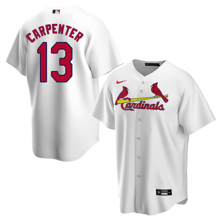 Nike Men #13 Matt Carpenter St.Louis Cardinals Baseball Jerseys Sale-White